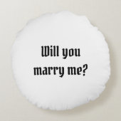 Persoonlijk liefdeshart Weddenschap Rond Kussen (Achterkant)