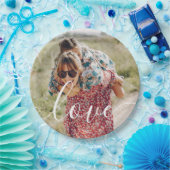 Persoonlijk Liefdesverhaal Foto Script Papieren Bordje (Feest)