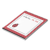 Persoonlijk Lieveheersbeestje Notitieblok (Linkerzijde)