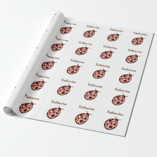 Persoonlijk Lieveheersbeestje Verjaardagsfeest Inp Cadeaupapier
