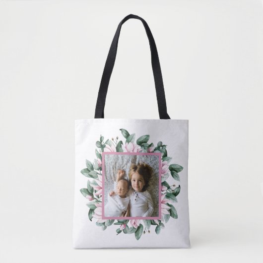 Persoonlijk Lijst van de Fotoflora met dubbel zijd Tote Bag (Voorkant)