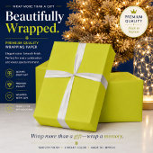 Persoonlijk lime geschenkverpakkings papier