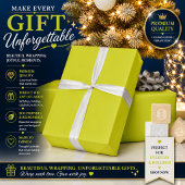 Persoonlijk lime geschenkverpakkings papier