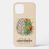Persoonlijk links en rechts menselijk brein Case-Mate iPhone case (Achterkant)