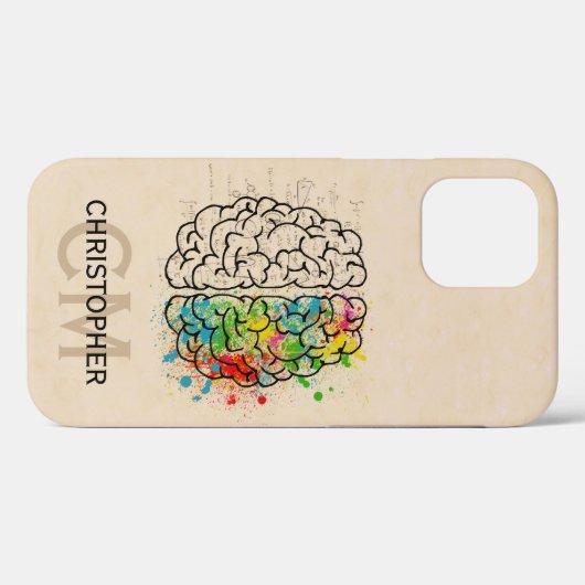 Persoonlijk links en rechts menselijk brein Case-Mate iPhone case (Achterkant (horizontaal))