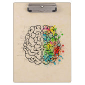 Persoonlijk links en rechts menselijk brein klembord (Voorkant)