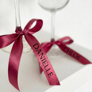 Persoonlijk lint met naam Roze Douane feest decora