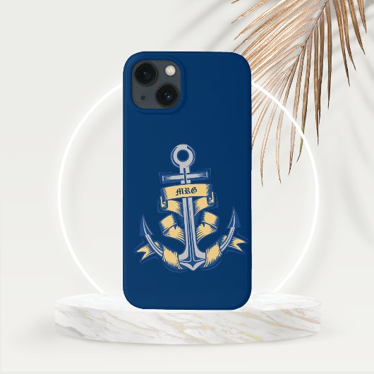 Persoonlijk lintanker op azuurblauw Case-Mate iPhone case