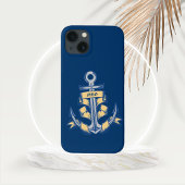 Persoonlijk lintanker op azuurblauw iPhone hoesje