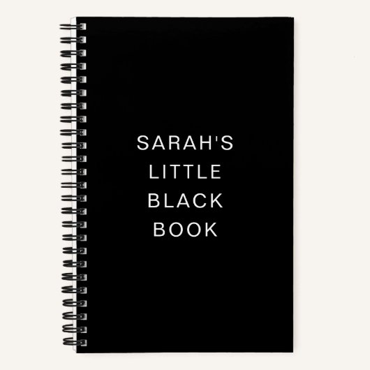Persoonlijk little black book notitieboek (Voorkant)