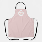 Persoonlijk Logo Bakkerij Gebak Chef Roze Schort (Voorkant)