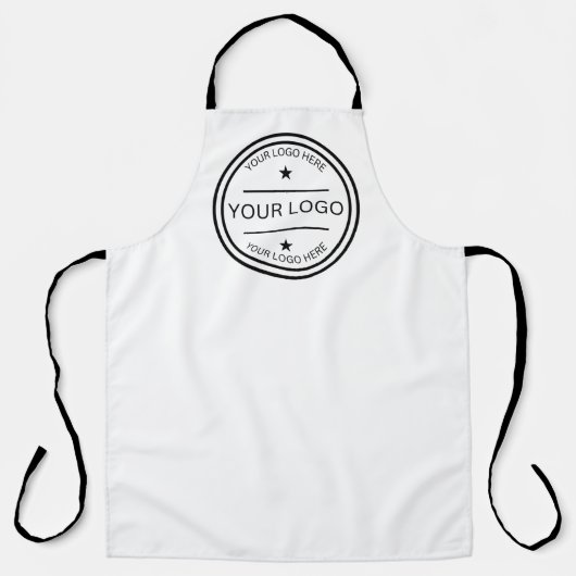 Persoonlijk logo cadeau voor vrouwen en mannen schort (Voorkant)