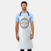 Persoonlijk logo cadeau voor vrouwen en mannen schort (Gedragen)