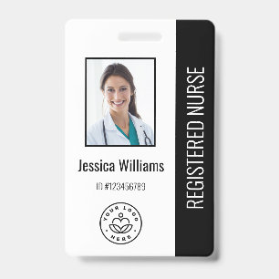 Persoonlijk logo en foto-ID voor ziekenhuispersone Badge