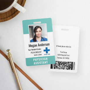 Persoonlijk logo en foto-ID voor ziekenhuispersone Badge