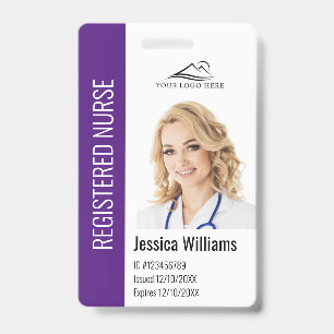 Persoonlijk logo en foto-ID voor ziekenhuispersone Badge