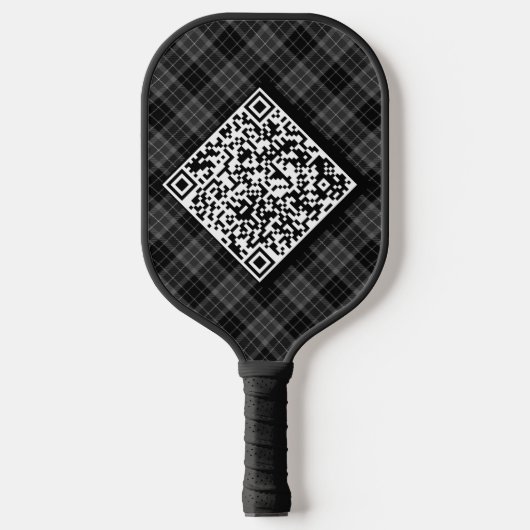 Persoonlijk logo en QR-code modern en opvallend me Pickleball Paddle (Voorkant)