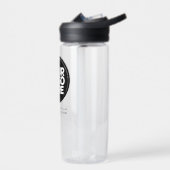 Persoonlijk logo en tekst zakelijk waterfles (Links)