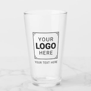 Persoonlijk logo-ontwerp glas