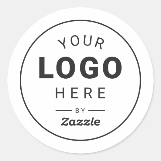 Persoonlijk logo-ontwerp ronde sticker (Voorkant)