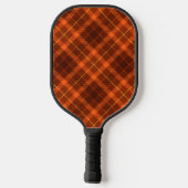 Persoonlijk logo oranje patroon modern merk pickleball paddle (Achterkant)