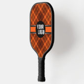 Persoonlijk logo oranje patroon modern merk pickleball paddle (Links)