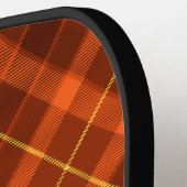 Persoonlijk logo oranje patroon modern merk pickleball paddle (Links Detail)