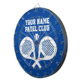 Persoonlijk logo padel speler dartbord (Voorkant Rechts)