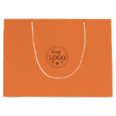 Persoonlijk logo Princeton oranje Groot Cadeauzakje (Voorkant)