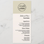 Persoonlijk logo, Restaurant Slimline Menu (Voorkant)