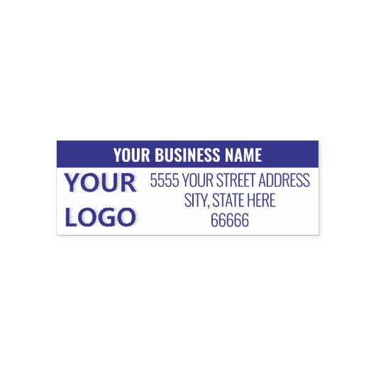 Persoonlijk Logo Retouradres Zelfinkende Stempel (Design)