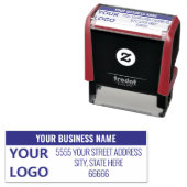 Persoonlijk Logo Retouradres Zelfinkende Stempel (In situ)