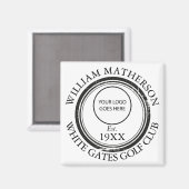 Persoonlijk Logo Retro Stempel Magneet (Voorkant / Achterkant)