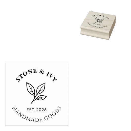 Persoonlijk Logo Rubber Stempel (Gestempeld)