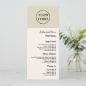 Persoonlijk Logo, Smarline-menu Restaurant Menu (Staand voorkant)