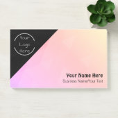 Persoonlijk Logo - Tekstnotities Post-it® Notes (Kantoor)
