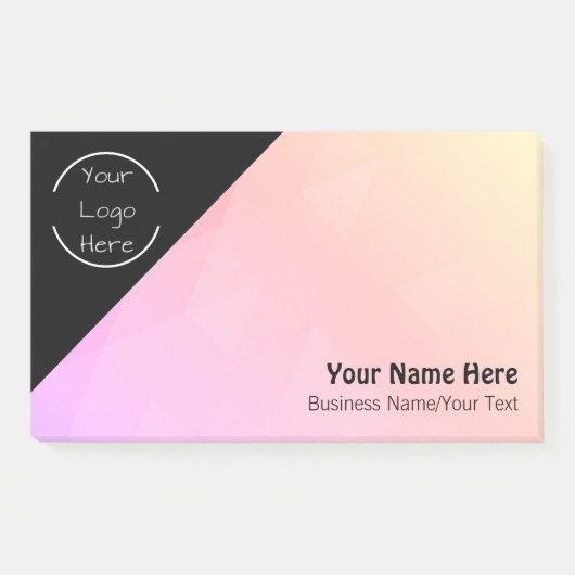 Persoonlijk Logo - Tekstnotities Post-it® Notes (Voorkant)