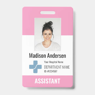 Persoonlijk logo van ziekenhuispersoneel & foto ID Badge
