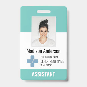 Persoonlijk logo van ziekenhuiswerknemer & foto ID Badge