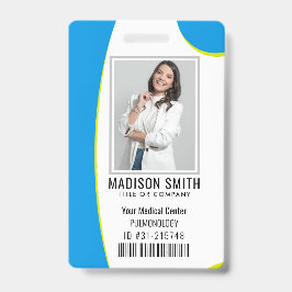 Persoonlijk logo van ziekenhuiswerknemer & foto ID Badge