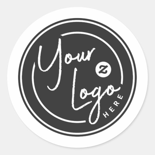 Persoonlijk Logo Zakelijk Ronde Sticker (Voorkant)