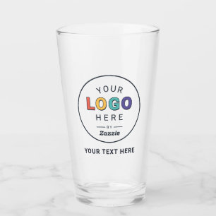 Persoonlijk logoontwerp voor merk glas