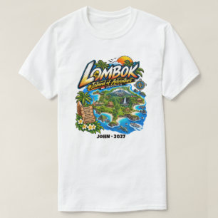 Persoonlijk Lombok Eiland Avontuur T-shirt