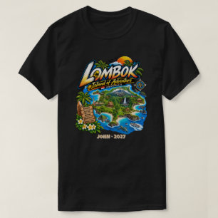 Persoonlijk Lombok Eiland Avontuur T-shirt