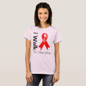 Persoonlijk loop ik naar AIDS Awareness T-shirt (Voorkant volledig)