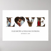 Persoonlijk Love Heart 4 Fotoposter Poster (Voorkant)