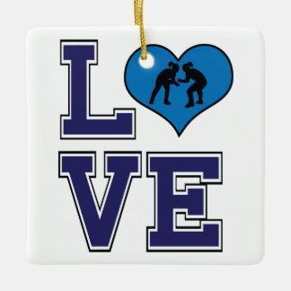 Persoonlijk LOVE Meisjes Worstelen Keramisch Ornament