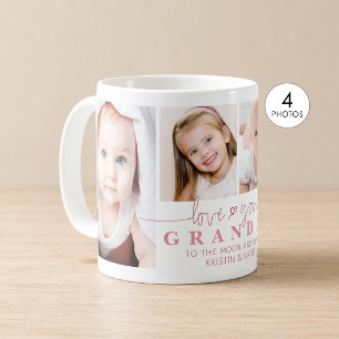 Persoonlijk LOVE YOU OMA 4 Foto Script Koffiemok