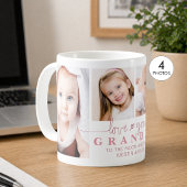 Persoonlijk LOVE YOU OMA 4 Foto Script Koffiemok