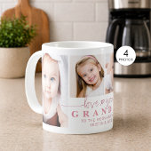 Persoonlijk LOVE YOU OMA 4 Foto Script Koffiemok